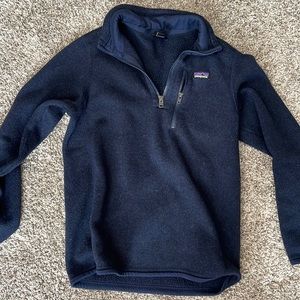 Patagonia boys pull over! Size medium 10 navy